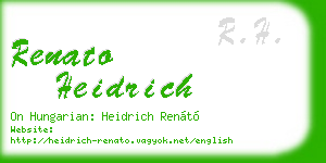 renato heidrich business card